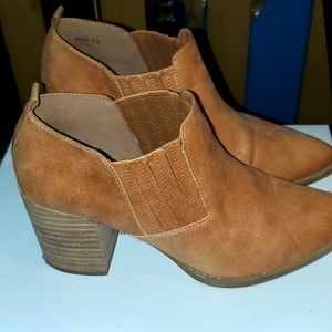 Tan ankle boots